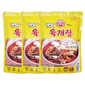 오뚜기 옛날 육개장, 500g, 3개