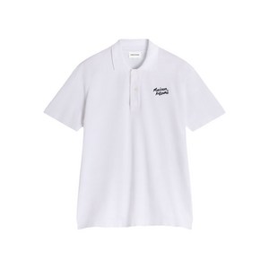 메종키츠네 로고 자수 폴로 셔츠, 화이트계열, Standard L(KR 105)