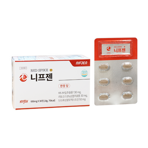 니프젠 스파이크 프리미엄 600mg, 1개, 30정