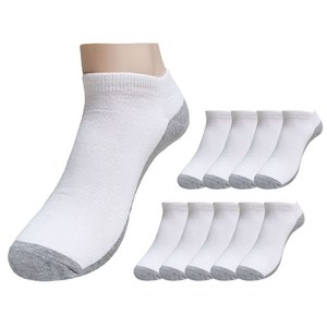 네이처삭스 남.여 베이직스니커즈 무지 발목양말10켤레세트(두 가지색상 혼합선택가능)