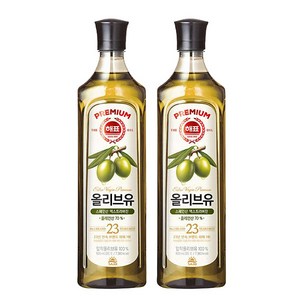 해표 압착 올리브유 900ml, 2개