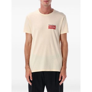 메종 마르지엘라 그래픽 프린트 티셔츠, 베이지계열, Standard S(KR 95)