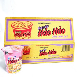 하오하오 에이스쿡 핑크 컵라면 새우맛 68g, 24개