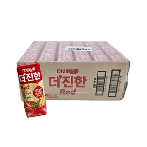 롯데칠성음료 야채듬뿍 더진한 레드, 125ml, 24개