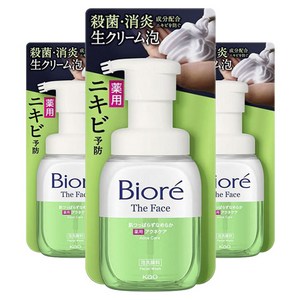 비오레 더 페이스 아크네 케어 페이셜 워시, 200ml, 3개