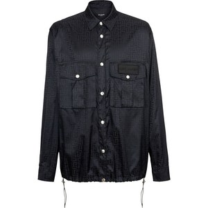 발망 발망 모노그램 버튼 업 오버셔츠