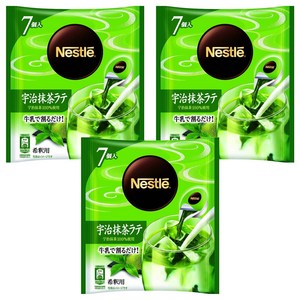 네슬레 우지 말차 라테 포션, 11g, 7개입, 3개