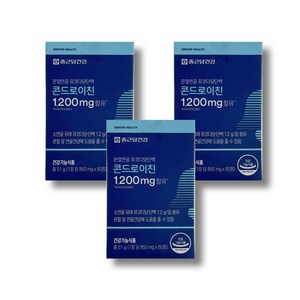 종근당건강 관절연골 뮤코다당단백 콘드로이친 선물세트, 60정, 3개