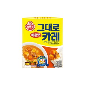 오뚜기 즉석 그대로카레 매운맛, 200g, 6개