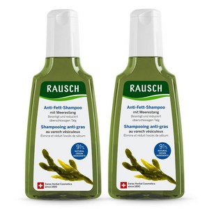 Rausch 라우쉬 미역샴푸 Seaweed Shampoo 200ml 2개