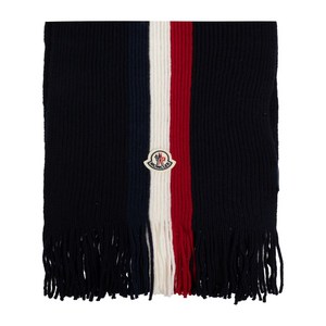 몽클레르 로고 패치 스카프