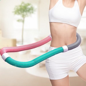 HALOPICK 고탄성 소프트 스프링 허리라인 다이어트 슬림 뱃살 훌라후프, 핑크계열, 1kg, 1개