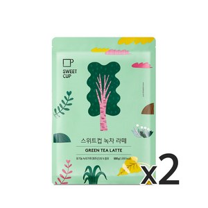 스위트컵 녹차라떼 파우더 500g 2개