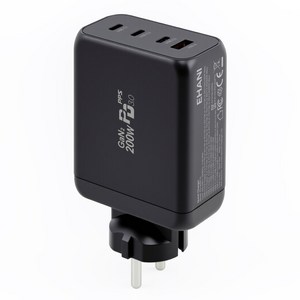 이하니 200W GaN2 PD 접지형 4포트 초고속 멀티 충전기