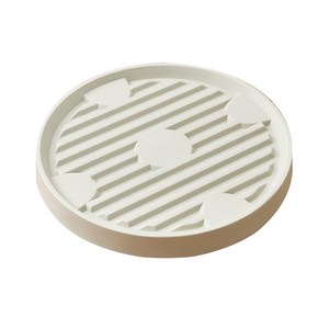 앙플랜트 과습방지형 바퀴가 숨어있는 이동식 화분받침대, 베이지, 1개