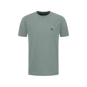 C.P.컴퍼니 로고 패치 티셔츠, 그린계열, Standard S