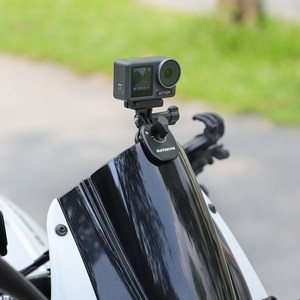 써니라이프 모터사이클 윈드쉴드 알루미늄 마운트 dji 오즈모 액션6/5프로/나노/360 액션캠 바이크 클램프 짐벌카메라 악세사리