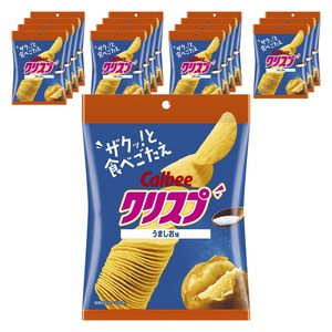 [크리스프] 까르비 크리스프 맛있는 소금맛 45g×16봉지 과자 간식 간식 안주 감자칩
