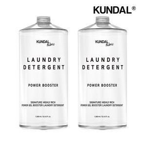 쿤달 시그니처 초고농축 파워 겔 부스터 세탁세제 본품, 1.58L, 2개
