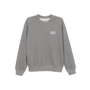 메종키츠네 핸드라이팅 스웨트셔츠, 그레이계열, Standard M(KR 100)