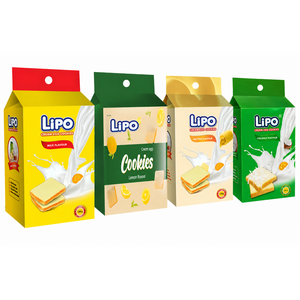LIPO 리포 계란 과자 에그 레몬 버터 코코넛 4가지 맛 세트