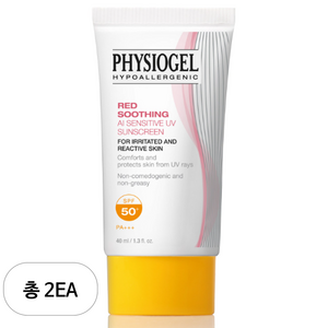 피지오겔 레드 수딩 AI 선스크린 SPF50+ PA+++, 40ml, 2개