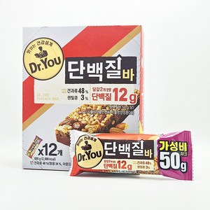 닥터유 단백질바 주머니쏙, 50g, 12개