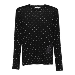 메종키츠네 폴카 도트 메시 탑