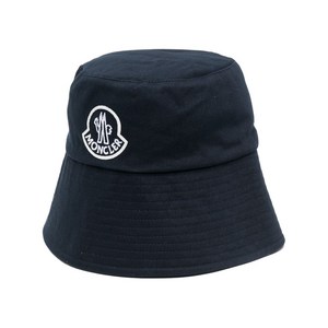 몽클레르 로고 자수 버킷 햇, M(KR 600), 블루계열