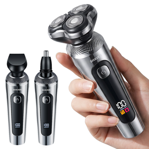 nicoliley 남자 전기면도기 방수 휴대용 면도기 눈썹 코털제거기 전기 면도기 세트