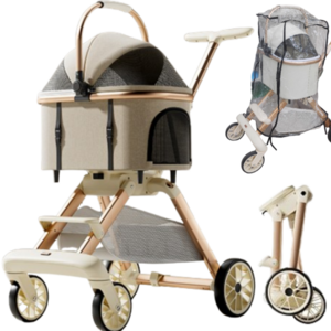 프라홈 개모차 원터치 접이식 폴딩 우비 커버 강아지 유모차