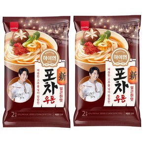 삼립 spc 하이면 포차우동 얼큰한맛 424g, 2개