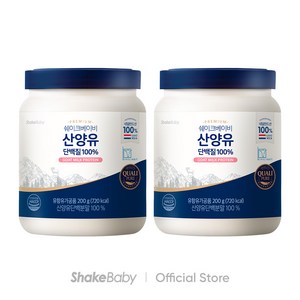 쉐이크베이비 100% 산양유 단백질, 2개, 200g