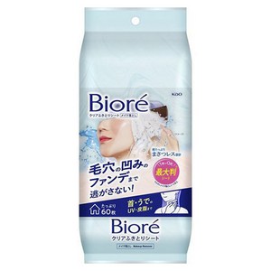 비오레 클리어 와이프 시트 메이크업 리무버, 60매입, 1개