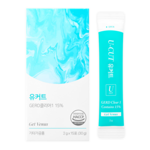 겟비너스 유커트 L 글루타민 위건강 영양제, 15회분, 1박스