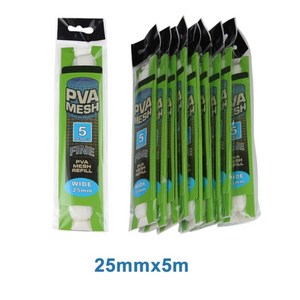 10 개몫 PVA 메쉬 가용성 5M 25mm 37mm 잉어 잉어 낚시 pva Capfishing PVA 메쉬 그물 Malla Pesca 필레 Peche, 10pcs 25mm pva 메쉬