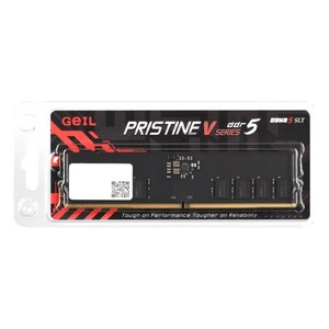 GeIL DDR5-5600 CL46 PRISTINE V (16GB) 게임 성능 향상 XMP 3.0 오버클럭 메모리