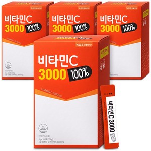 [녹십초] 비타민C 3000 100% (100포), 300g, 4개