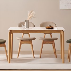 잉글랜더 토르티야 통세라믹 고무나무 원목 식탁 방문설치