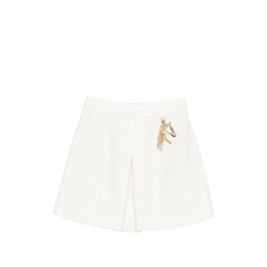 엠포리오아르마니 로고 장식 미니 스커트, 베이지계열, Italy 44(KR 77)