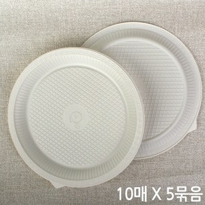 동양 친환경 위생 접시 23cm(10매 X 5묶음), 5개, 10개입