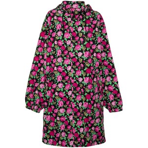 발렌시아가 플로럴 프린트 후드 레인코트, 핑크계열, Standard S(KR 55)
