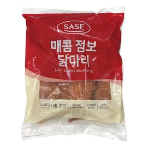 제이케이푸드 사세 매콤점보닭다리 1.3kg 매콤치킨 매운치킨 닭다리, 1.3kg, 1개