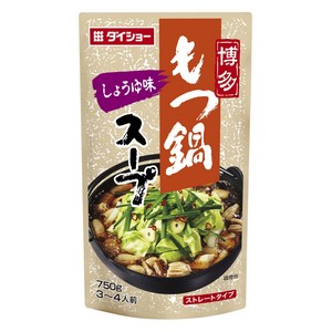 다이쇼 나베 전골요리 소스 모츠나베 간장 750g, 750g, 1개