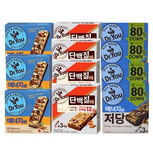닥터유 에너지바 저당 에너지바 단백질바 12개씩 세트