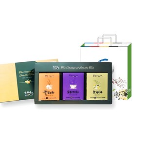 다예 시즌티 3종 선물세트, 귤피차 + 도라지차..., 1세트