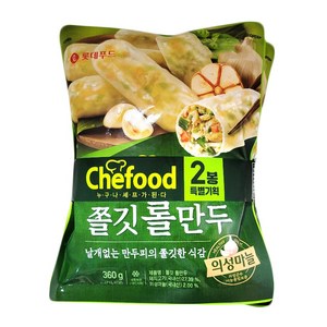 롯데 쉐푸드 쫄깃 롤만두, 6개, 360g