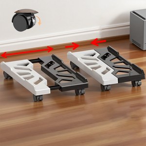 {더블 컬러} 티지피 컴퓨터 본체 받침대 이동식 선반 폭조절