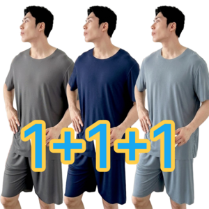 제이크림 남자 잠옷 여름 냉감 반팔 세트