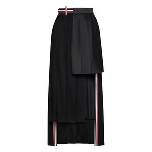 톰 브라운 플리츠 패널 맥시 스커트, 블랙계열, Italy 40(KR 55)